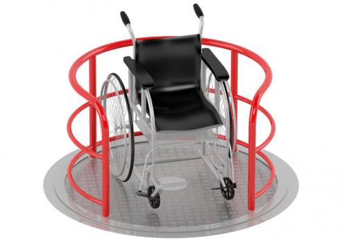 Draaitoestel voor rolstoelgebruikers